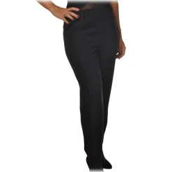 Ottod'Ame - Trousers with Tapered Leg - Black - Trousers - Luxury Exclusive Collection - Avvenice