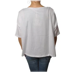 Ottod'Ame - T-Shirt with Boat Neckline - White - T-Shirt - Luxury Exclusive Collection - Avvenice