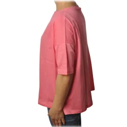 Ottod'Ame - T-Shirt with Boat Neckline - Pink - T-Shirt - Luxury Exclusive Collection - Avvenice