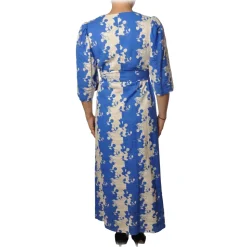 Ottod'Ame - Two Tone Pattern Dress - White/Blu - Dresses - Luxury Exclusive Collection - Avvenice