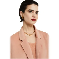 Ottod'Ame - Unlined Caban Pattern Coat - Nude Pink - Jacket - Luxury Exclusive Collection - Avvenice