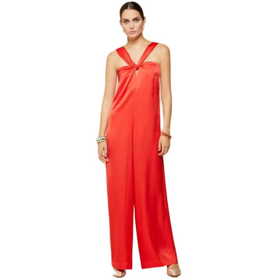 Ottod'Ame - Viscose Long Suit with Cross Detail - Red - Dresses - Luxury Exclusive Collection - Avvenice
