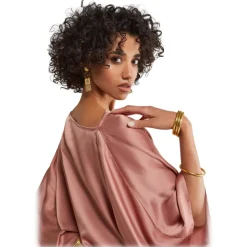 Ottod'Ame - Viscose Shirt with Kimono Sleeves - Pink - Shirt - Luxury Exclusive Collection - Avvenice