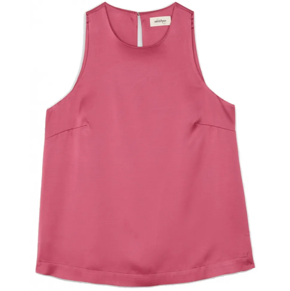 Ottod'Ame - Viscose Tank Top Crew Neck Blouse - Pink - Shirt - Luxury Exclusive Collection - Avvenice