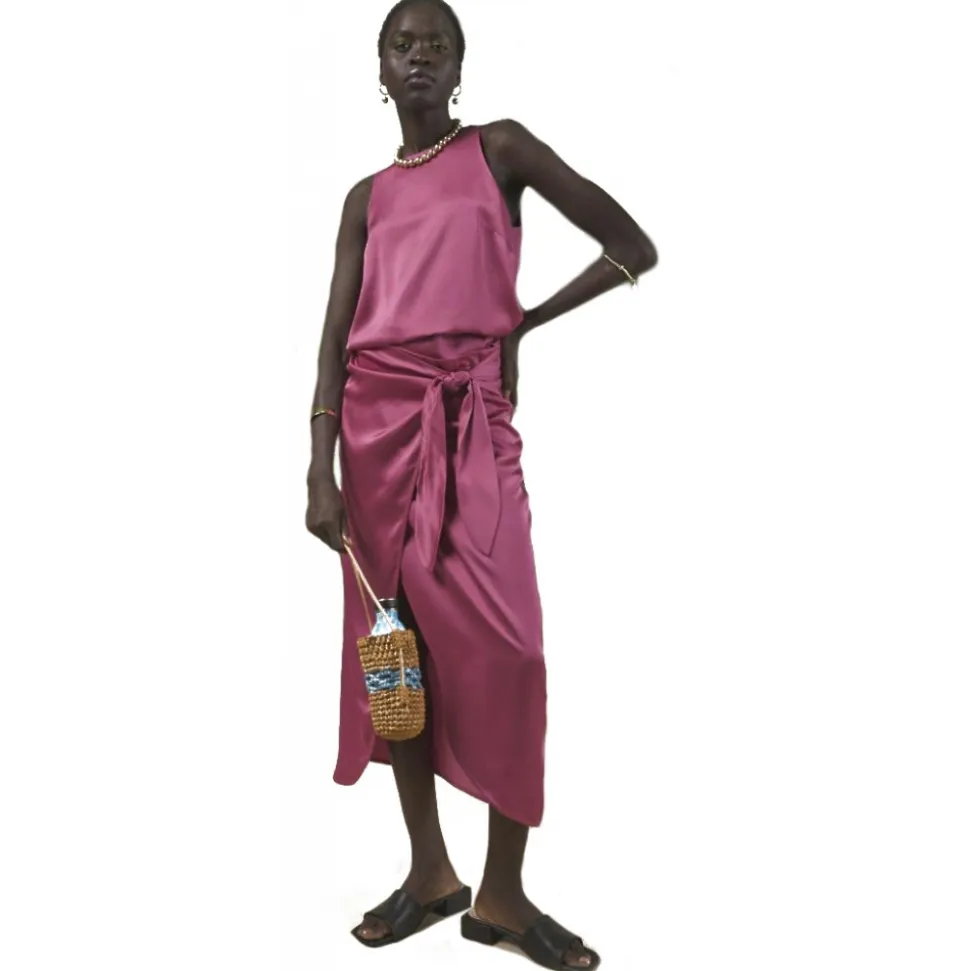 Ottod'Ame - Viscose Tank Top Crew Neck Blouse - Pink - Shirt - Luxury Exclusive Collection - Avvenice