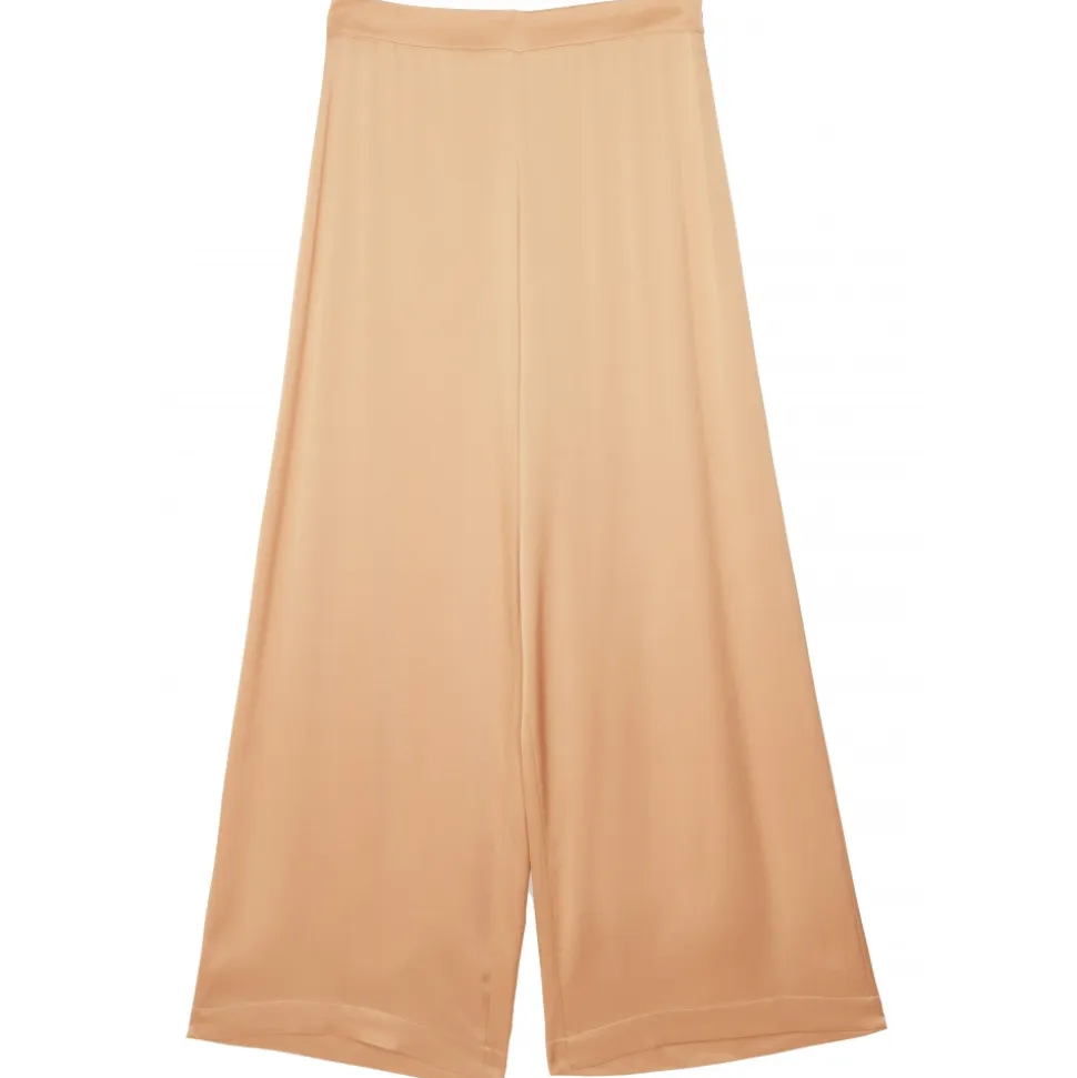 Ottod'Ame - Viscose Wide Leg Trousers - Nude - Trousers - Luxury Exclusive Collection - Avvenice