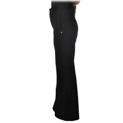 Ottod'Ame - Wide Leg Trousers - Black - Trousers - Luxury Exclusive Collection - Avvenice