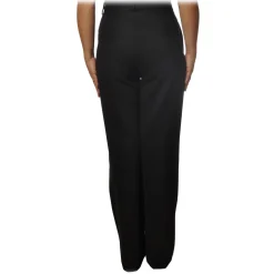 Ottod'Ame - Wide Leg Trousers - Black - Trousers - Luxury Exclusive Collection - Avvenice