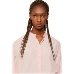 Ottod'Ame - Wide Shirt with Korean Neck - Pink - Shirt - Luxury Exclusive Collection - Avvenice