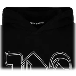 Palm Angels - Palm Angels Black Logo Print Hoodie - Palm Angels Luxury Collection - Avvenice