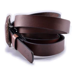 PangaeA - PangaeA Belt - Brown - PangaeA Accessories - Artisan Leather Belt - Avvenice