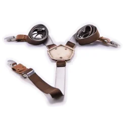 PangaeA - PangaeA Suspenders - Brown - Suspenders PangaeA Y - Artisan Leather Suspenders - Avvenice