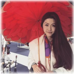 Pasotti Ombrelli 1956 - 189 21065-21 A - Red Petal Umbrella - Luxury Artisan High Quality Umbrella - Avvenice