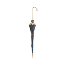Pasotti Ombrelli 1956 - 189 21065-13 P17 - Blue Petal Luxury Umbrella - Luxury Artisan High Quality Umbrella - Avvenice