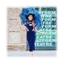 Pasotti Ombrelli 1956 - 189 21065-13 P17 - Blue Petal Luxury Umbrella - Luxury Artisan High Quality Umbrella - Avvenice