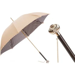 Pasotti Ombrelli 1956 - 189 55874-164 U14 - Classic Tone Umbrella with Polka Dots - Luxury Artisan High Quality Umbrella - Avvenice