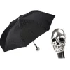 Pasotti Ombrelli 1956 - 64 PNT W33 - Skull Print Umbrella - Silver Skull - Luxury Artisan High Quality Umbrella - Avvenice