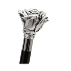 Pasotti Ombrelli 1956 - CS W43 - Rose Silver Shoehorn - Luxury Artisan High Quality Umbrella - Avvenice
