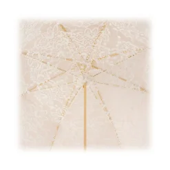 Pasotti Ombrelli 1956 - 386OR Serge-65 E11 - Elegant Ecru Parasol - Luxury Artisan High Quality Umbrella - Avvenice