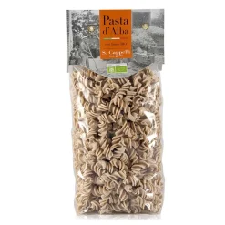Pasta d'Alba - Organic Fusilli with Durum Wheat Senatore Cappelli Organic Wholemeal Flour - Artisan Line - Organic Italian Pasta - Avvenice