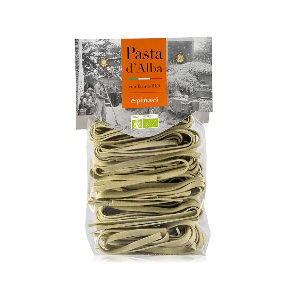 Pasta d'Alba - Organic Tagliatelle with Spinach - Artisan Line - Artisan Organic Italian Pasta - Avvenice