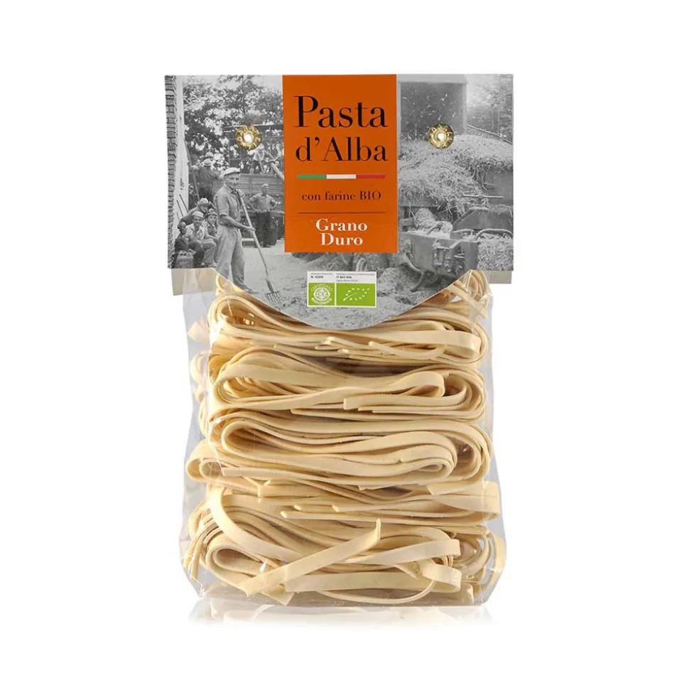 Pasta d'Alba - Organic Tagliatelle with Durum Wheat Flour - Artisan Line - Artisan Organic Italian Pasta - Avvenice