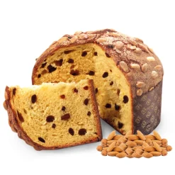 Pasticceria Fraccaro - Classic Panettone with Almonds - Artisan Wrapping - Artisan Panettone - Fraccaro Spumadoro - Avvenice