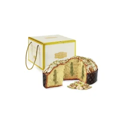 Pasticceria Fraccaro - Panettone with Pistachio - Gold Box - Artisan Panettone - Fraccaro Spumadoro - Avvenice