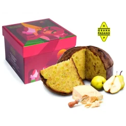 Pasticceria Fraccaro - Panettone Grana Padano and Pears - Gift Box - Artisan Panettone - Fraccaro Spumadoro - Avvenice