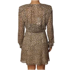 Patrizia Pepe - Animalier Short Model V-Neck - Tribe - Dress - Made in Italy - Luxury Exclusive Collection - Avvenice