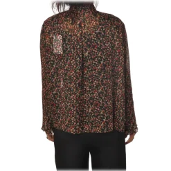 Patrizia Pepe - Blouse in Floral Pattern - Black/Pattern - Shirt - Made in Italy - Luxury Exclusive Collection - Avvenice
