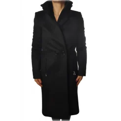Patrizia Pepe - Coat 3/4 Double Breasted Closure - Black - Jacket - Made in Italy - Luxury Exclusive Collection - Avvenice