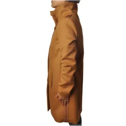 Patrizia Pepe - Coat 3/4 Screwed in Cloth - Mustard Brown - Jacket - Made in Italy - Luxury Exclusive Collection - Avvenice