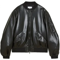 Patrizia Pepe - Faux Leather Padded Bomber Jacket - Black - Jacket - Made in Italy - Luxury Exclusive Collection - Avvenice