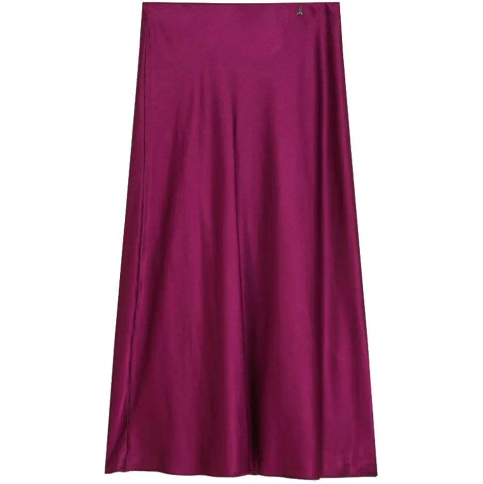 Patrizia Pepe - Glossy Fabric Midi Skirt - Magenta - Skirt - Made in Italy - Luxury Exclusive Collection - Avvenice