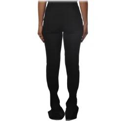 Patrizia Pepe - High-waisted Trousers with Cinos Pocket Model - Black - Trousers - Made in Italy - Luxury Exclusive Collection - Avvenice