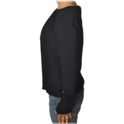 Patrizia Pepe - Lightweight Fabric Blouse with Straps - Black - Shirt - Made in Italy - Luxury Exclusive Collection - Avvenice