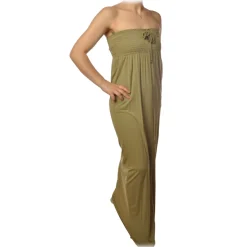 Patrizia Pepe - Long Bustier Model Dress - Light Military Green - Dress - Made in Italy - Luxury Exclusive Collection - Avvenice