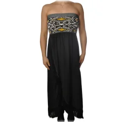 Patrizia Pepe - Long Model Dress with Processing on the Top - Black - Dress - Made in Italy - Luxury Exclusive Collection - Avvenice