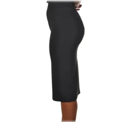 Patrizia Pepe - Midi Sheath Skirt - Black - Skirt - Made in Italy - Luxury Exclusive Collection - Avvenice
