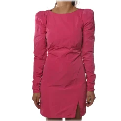 Patrizia Pepe - Sheath Short Dress with Puffed Shoulder Straps - Fuxsia - Dress - Made in Italy - Luxury Exclusive Collection - Avvenice