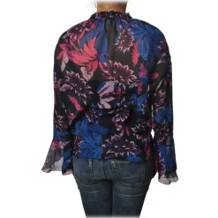Patrizia Pepe - Shirt Blouse Model in Floral Pattern - Multicolor - Shirt - Made in Italy - Luxury Exclusive Collection - Avvenice