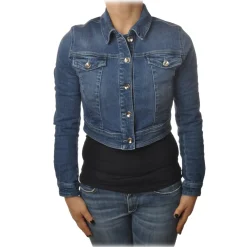 Patrizia Pepe - Short Jeans Model Jacket - Denim - Jacket - Made in Italy - Luxury Exclusive Collection - Avvenice