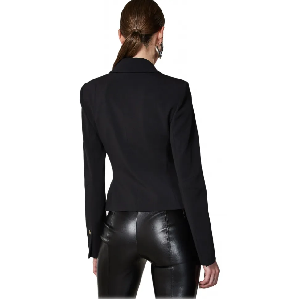 Patrizia Pepe - Short Single-Breasted Jacket - Black - Jacket - Made in Italy - Luxury Exclusive Collection - Avvenice