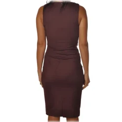 Patrizia Pepe - Sleeveless Sheath Model - Bordeaux - Dress - Made in Italy - Luxury Exclusive Collection - Avvenice