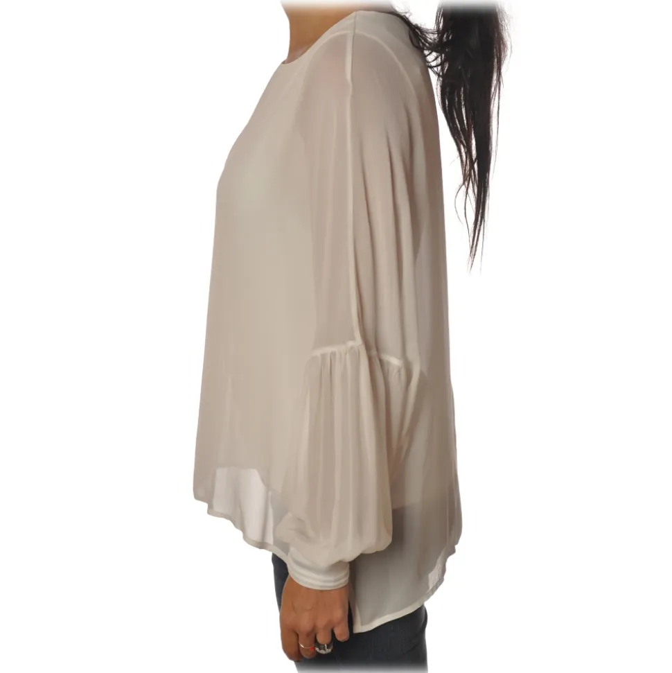 Patrizia Pepe - Soft Blouse with Stretch Tank Top - White - Shirt - Made in Italy - Luxury Exclusive Collection - Avvenice