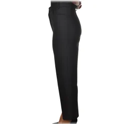 Patrizia Pepe - Straight Trousers with Soft Leg - Black - Trousers - Made in Italy - Luxury Exclusive Collection - Avvenice