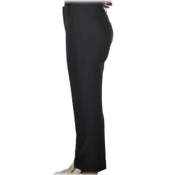 Patrizia Pepe - Straight Trousers with Chinos Pocket - Black - Trousers - Made in Italy - Luxury Exclusive Collection - Avvenice