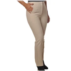 Patrizia Pepe - Straight Trousers with Chinos Pocket - Off White - Trousers - Made in Italy - Luxury Exclusive Collection - Avvenice