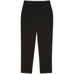 Patrizia Pepe - Tapered Trousers in Technical Fabric - Black - Trousers - Made in Italy - Luxury Exclusive Collection - Avvenice